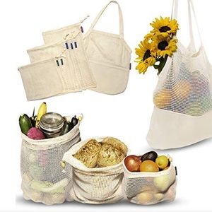 Never used - reusable organic cotton bags